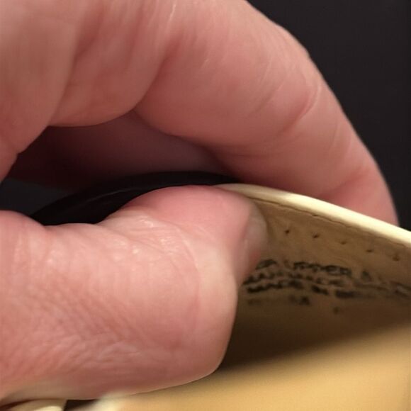 TORY BURCH Women's Beige & brown patent leather ballet flats shoes MINNIE - Picture 7 of 10